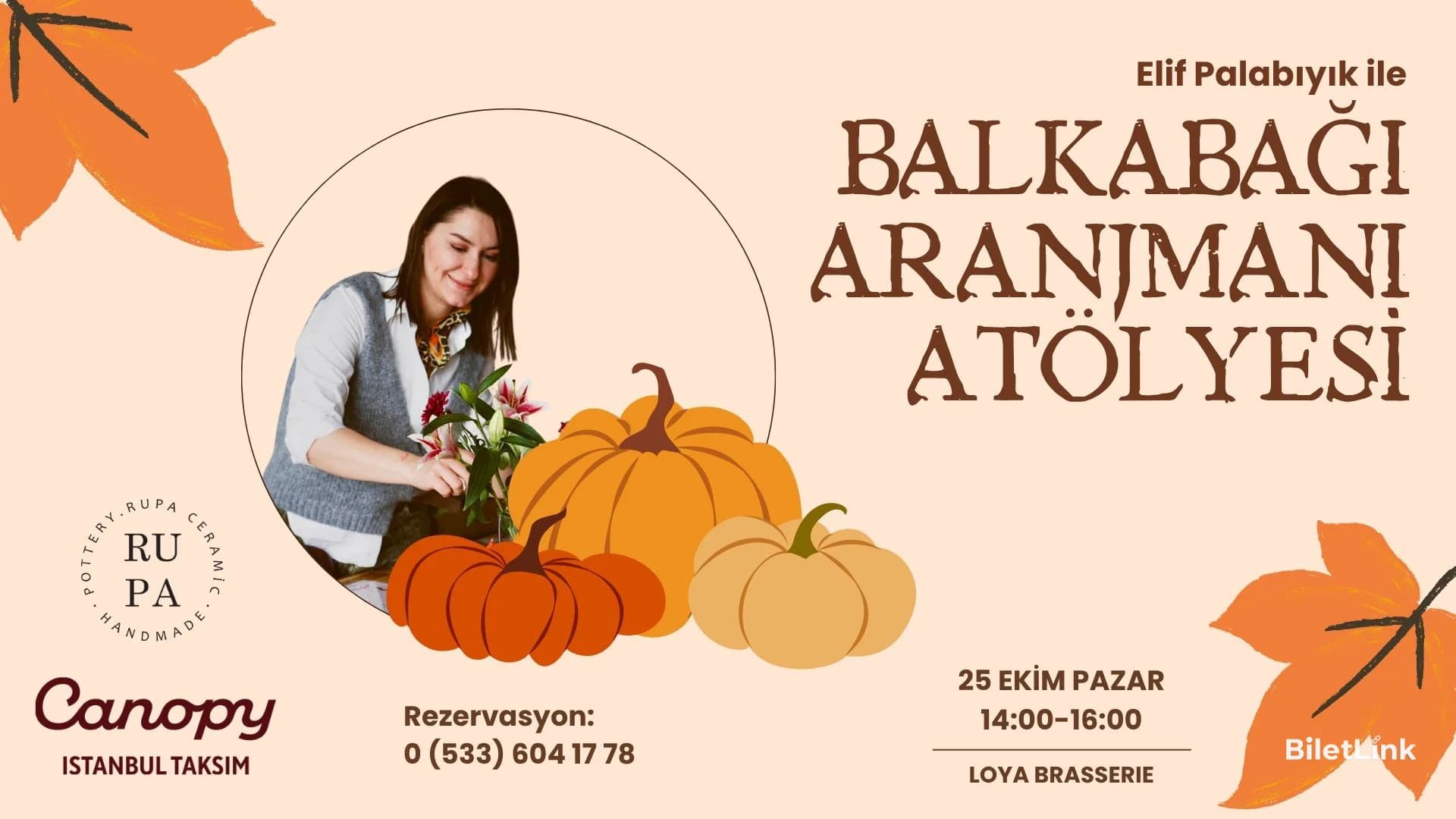 Balkabağı Aranjmanı Atölyesi