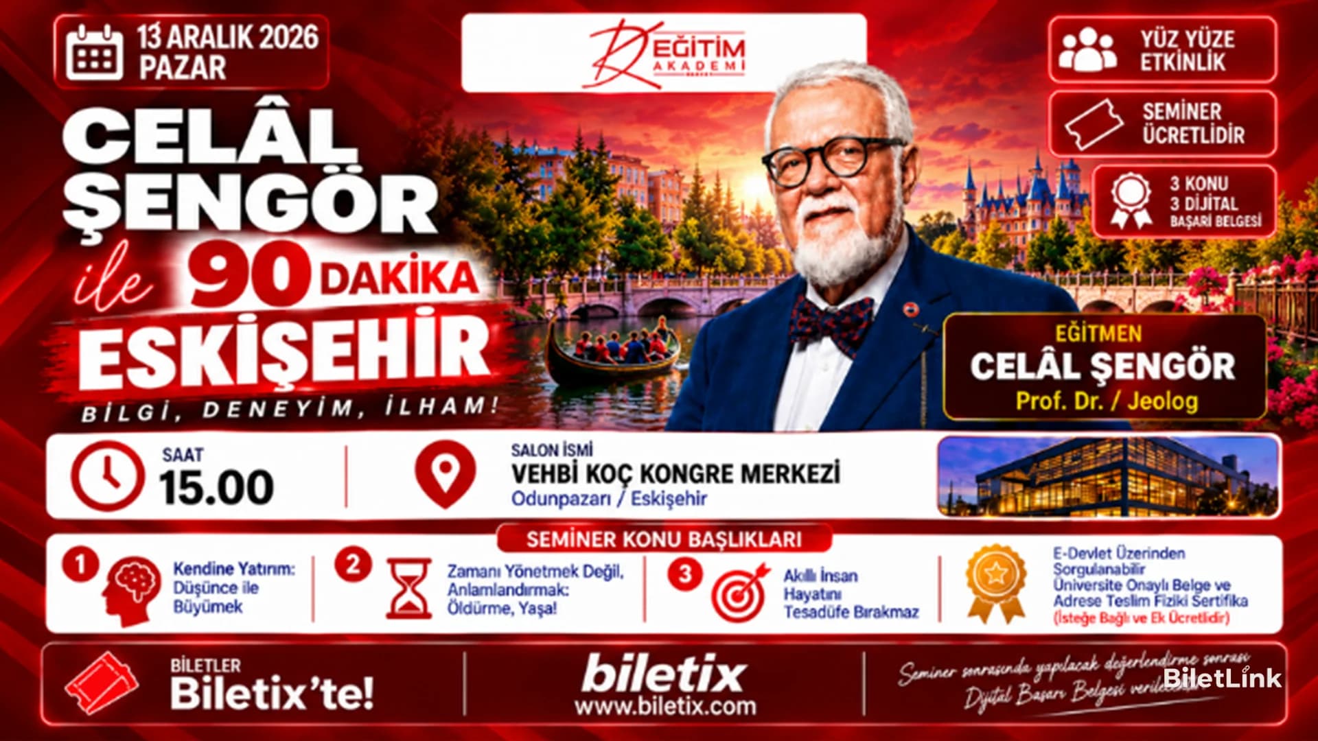 Celal Şengör ile 90 Dakika - Eskişehir