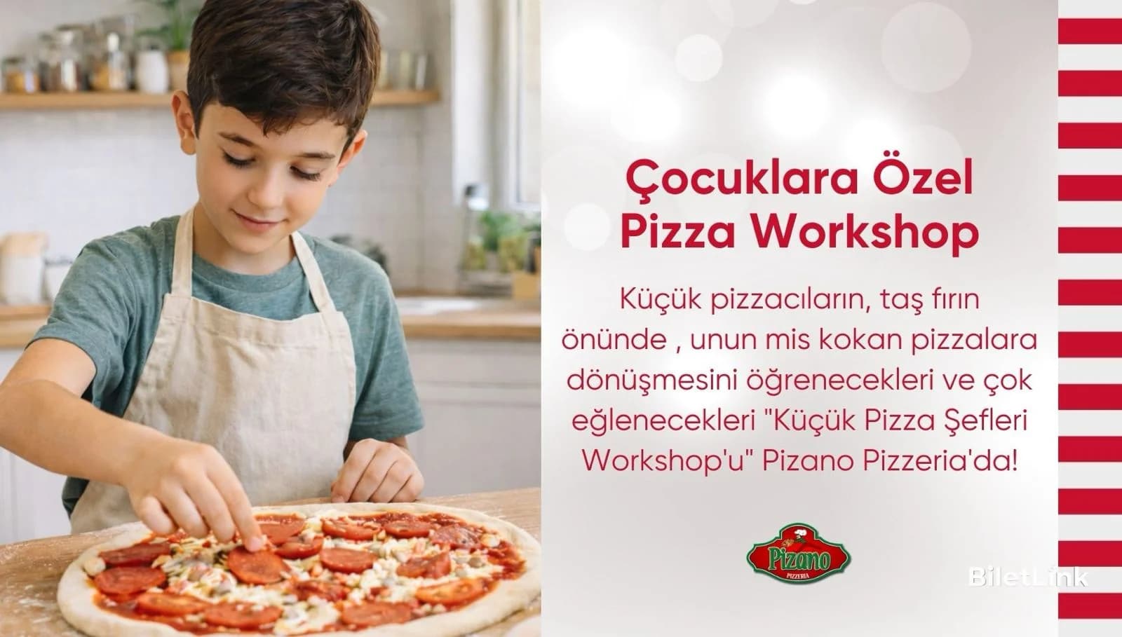 Çocuklara Özel Pizza Workshop (6-9) Yaş