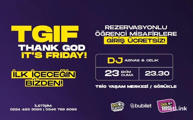 TGIF STUDENT PARTY