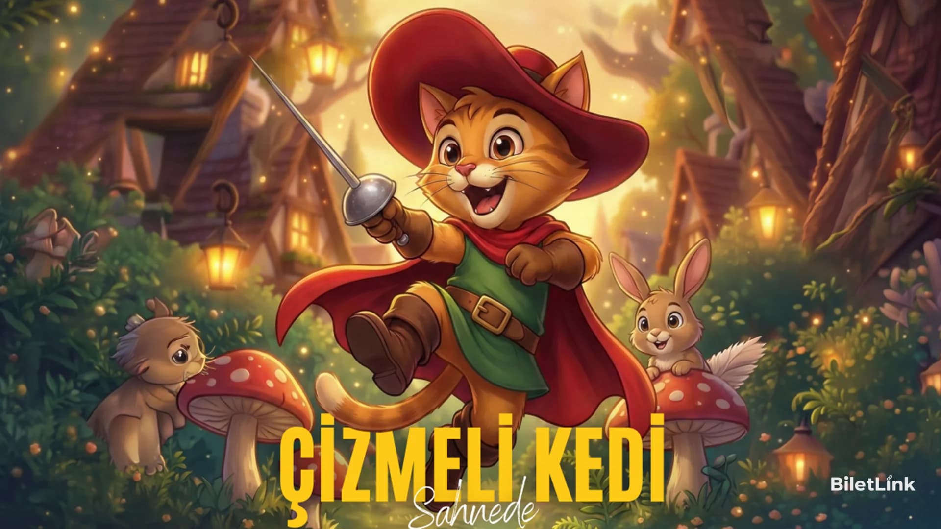 Çizmeli Kedi Sahnede