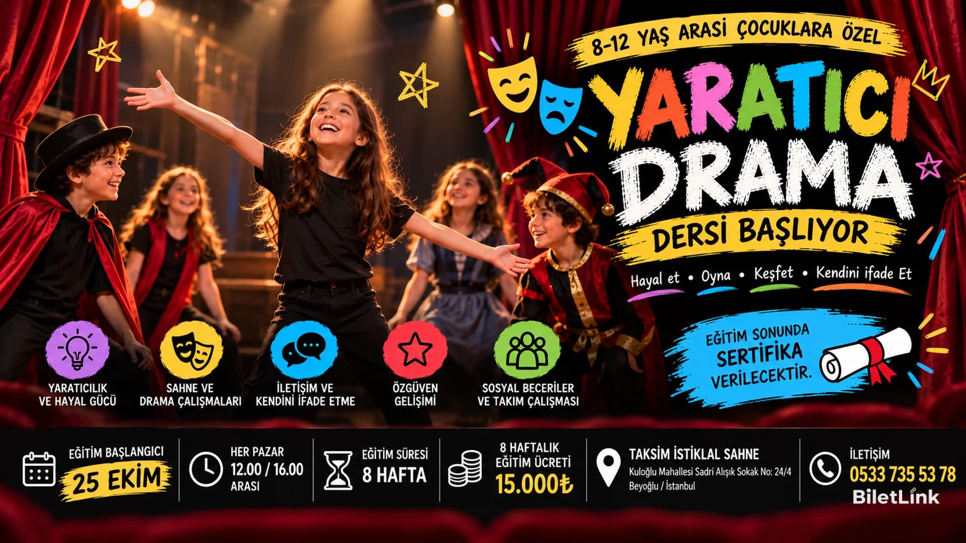 Çocuklar için Yaratıcı Drama Eğitim