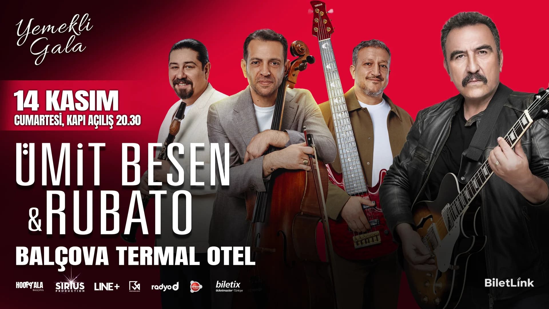 Ümit Besen & Rubato Özel Yemekli Gala Konseri