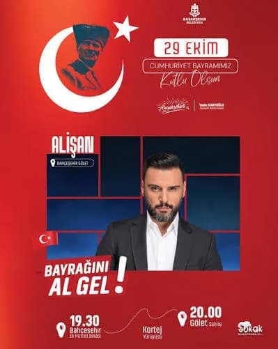 Bahçeşehir 29 Ekim konseri: Alişan