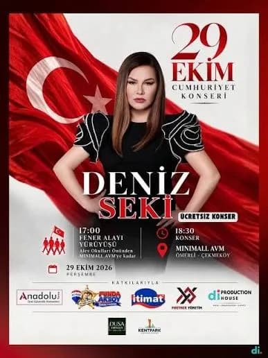 Ömerli 29 Ekim konseri: Deniz Seki