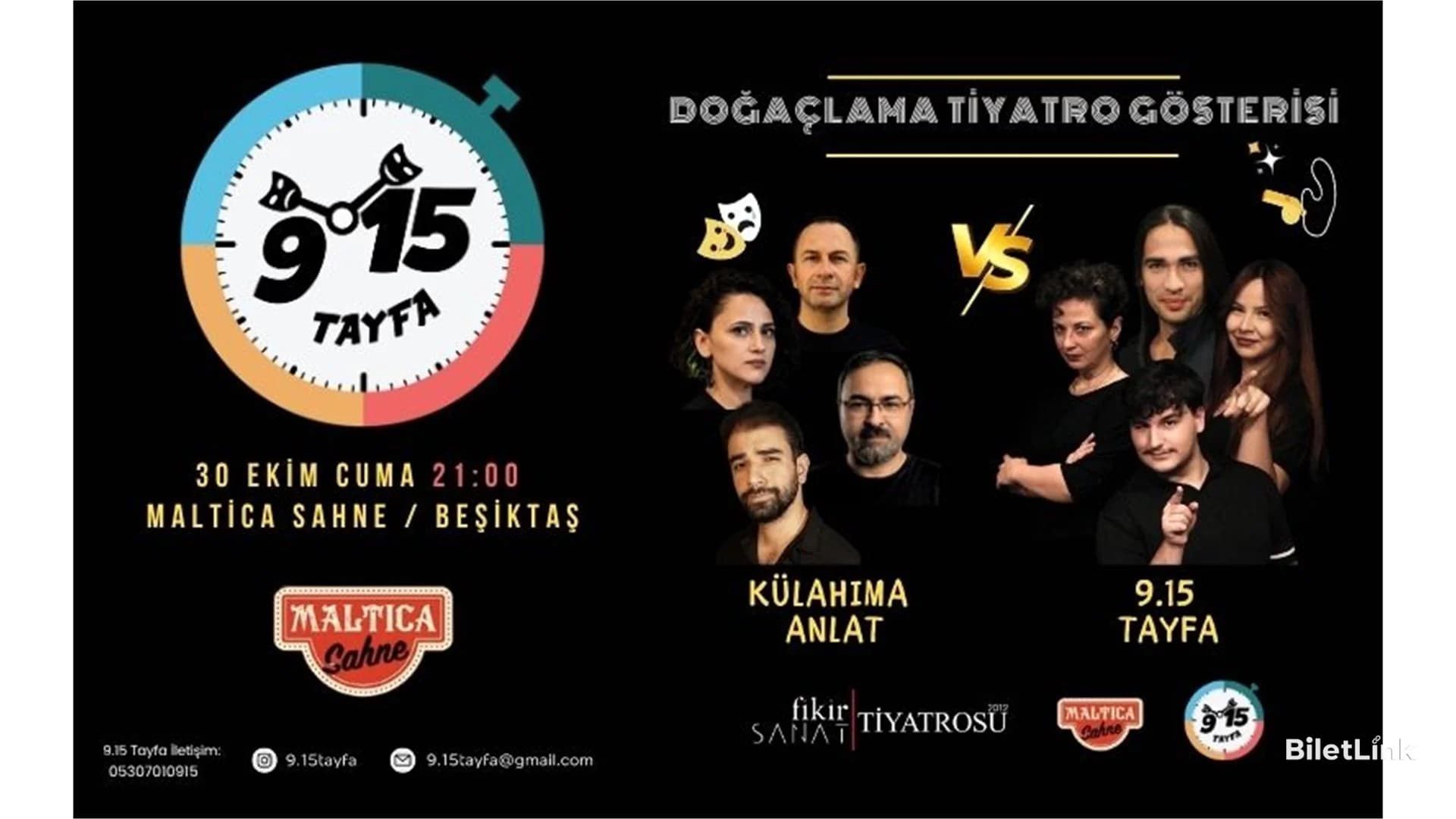 9.15 Tayfa Doğaçlama Tiyatro Gösterisi