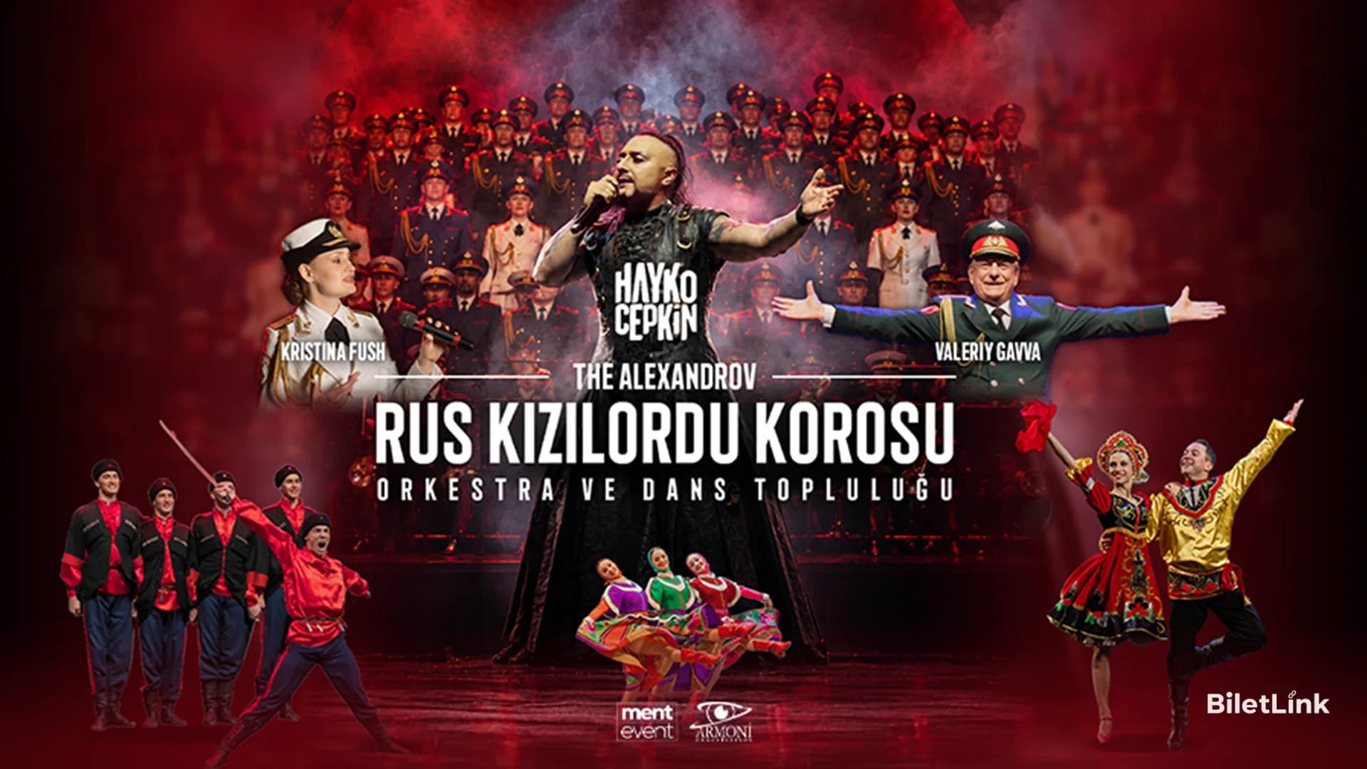 Aleksandrov Rus Kızılordu Korosu ve Dans Topluluğu İle Hayko Cepkin Konserleri