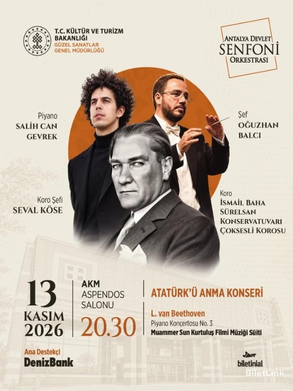 Atatürk'ü Anma Konseri - Antalya Devlet Senfoni Orkestrası