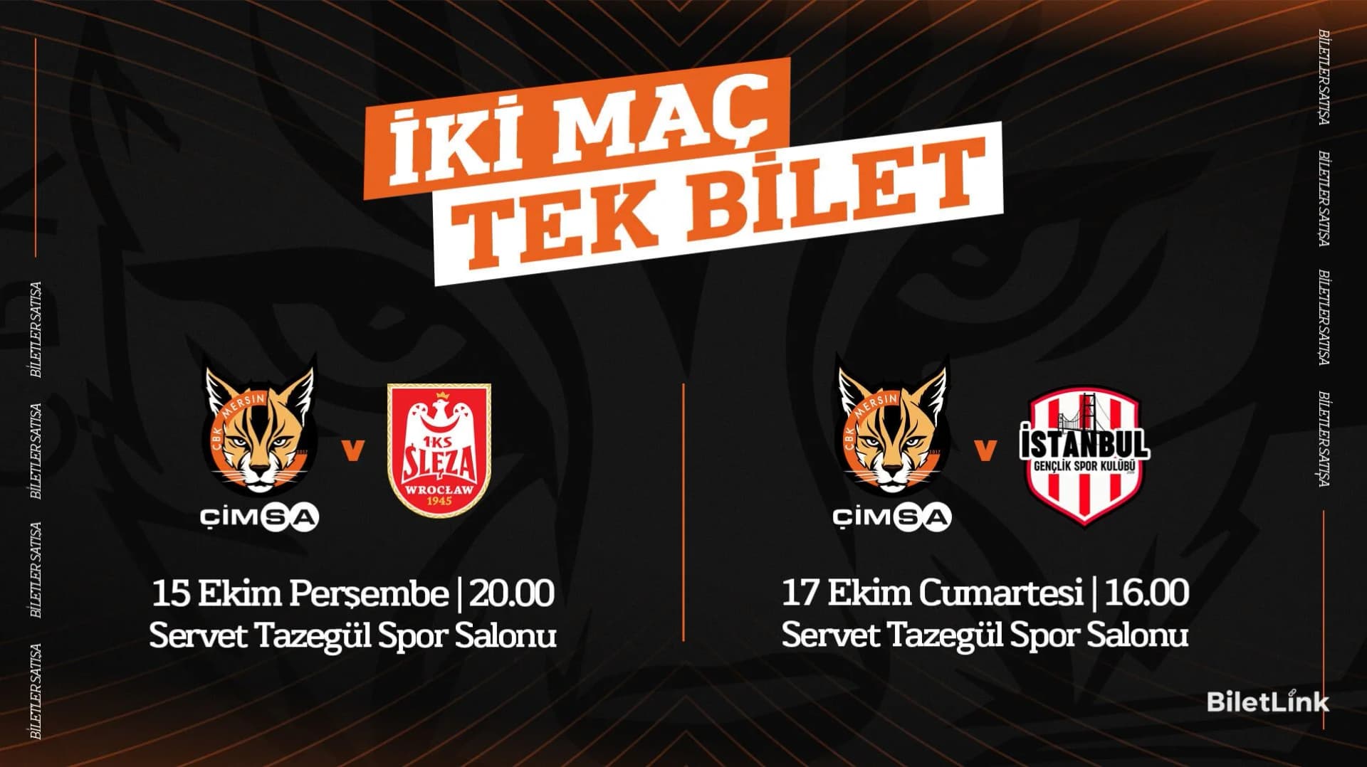 Çimsa ÇBK Mersin - S.Wroclaw ve İstanbul G.S.K