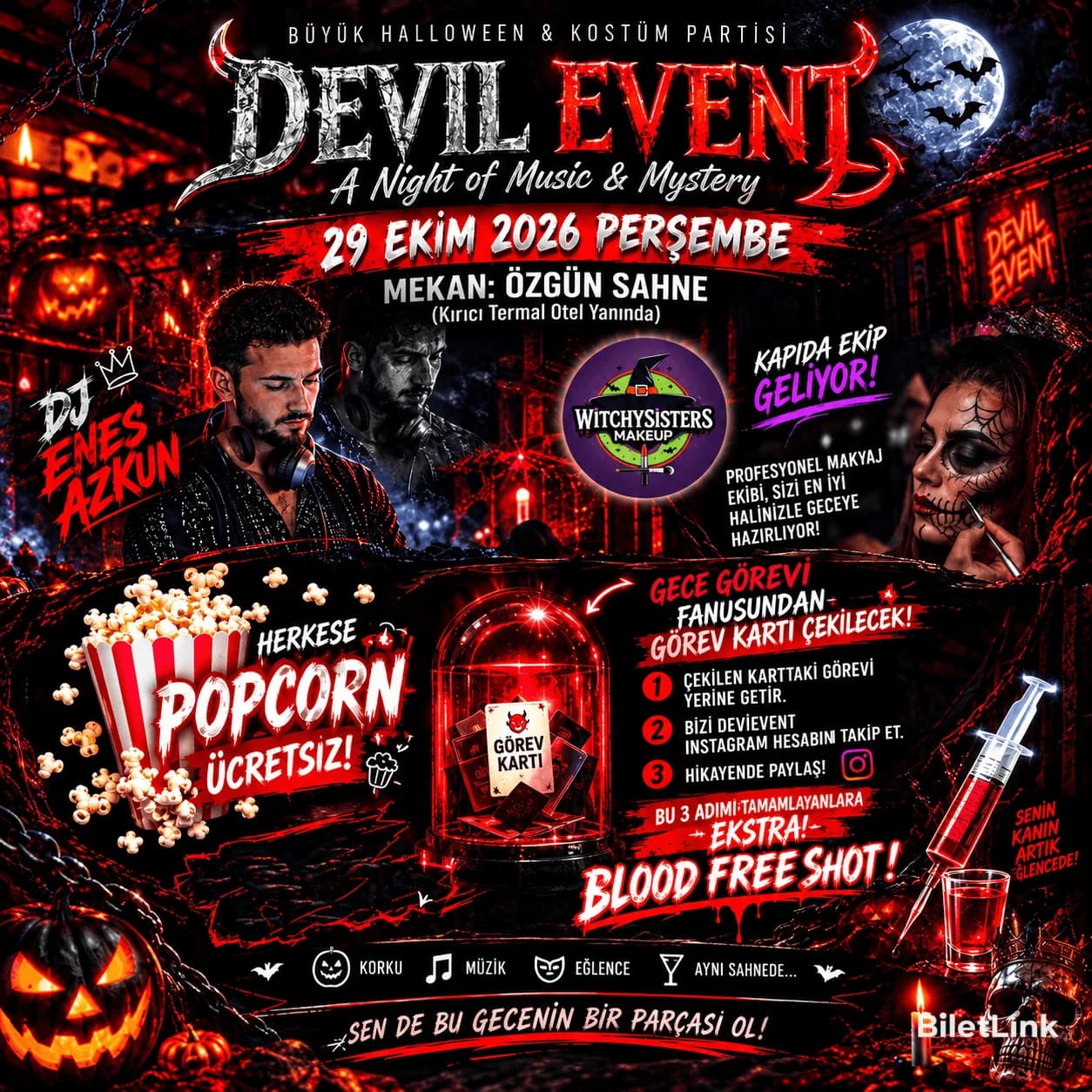 DevilEvent Party Team HALLOWEN KOSTÜM PARTİSİ