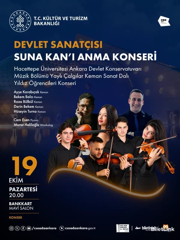 Devlet Sanatçısı Suna Kan'ı Anma Konseri