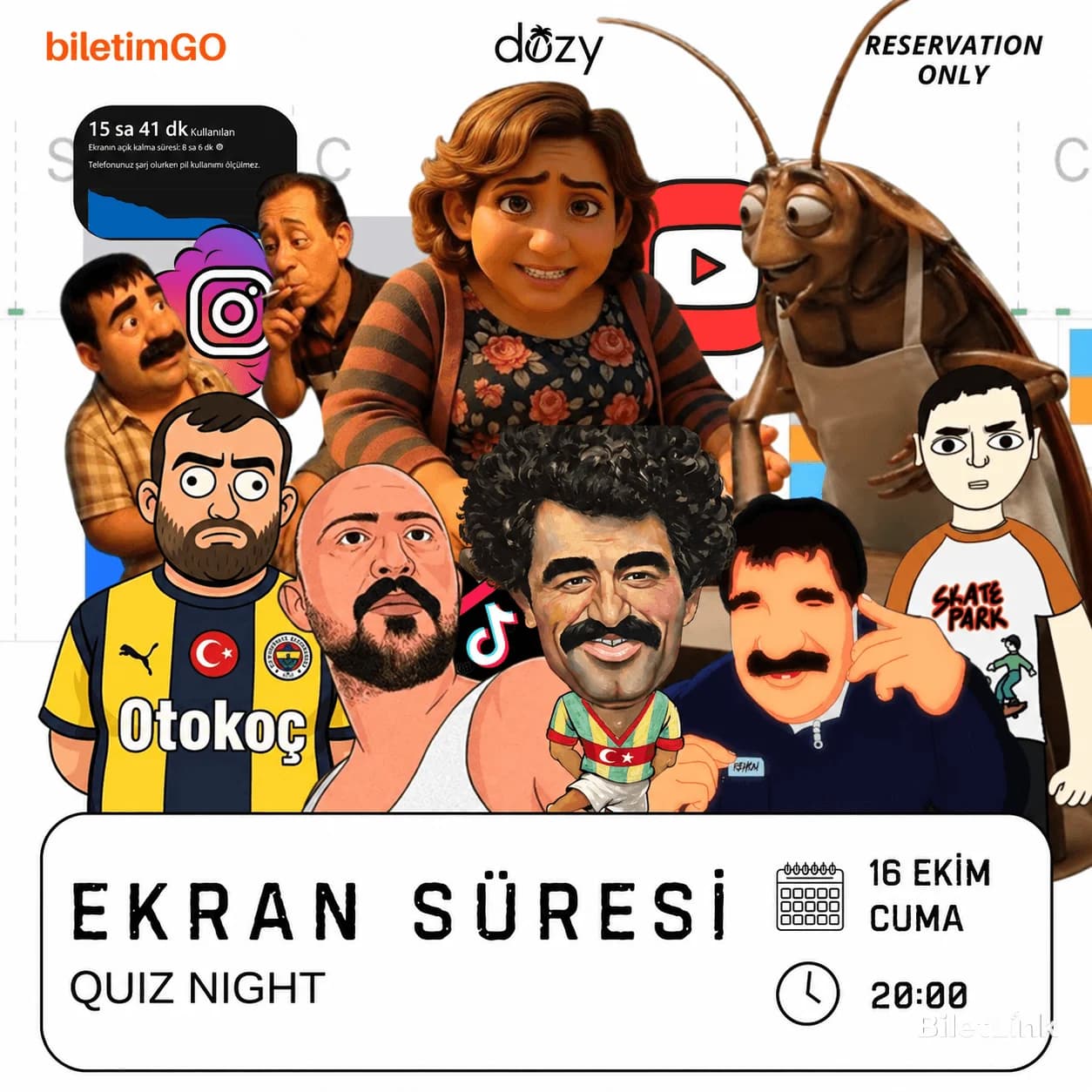 Dozy Cocktail Ekran Süresi Quiz Night