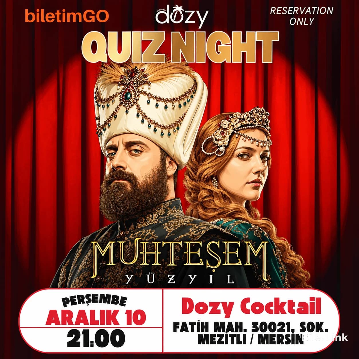 Dozy Cocktail Muhteşem Yüzyıl Quiz Night