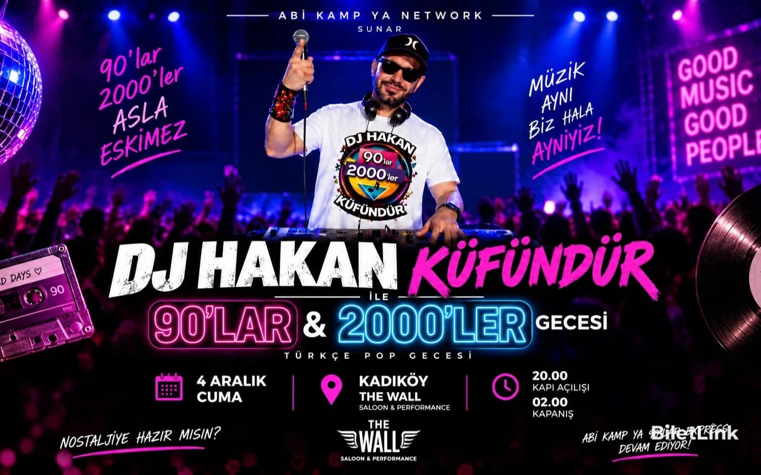 Hakan Küfündür ile 90’lar & 2000’ler Türkçe Pop Gecesi