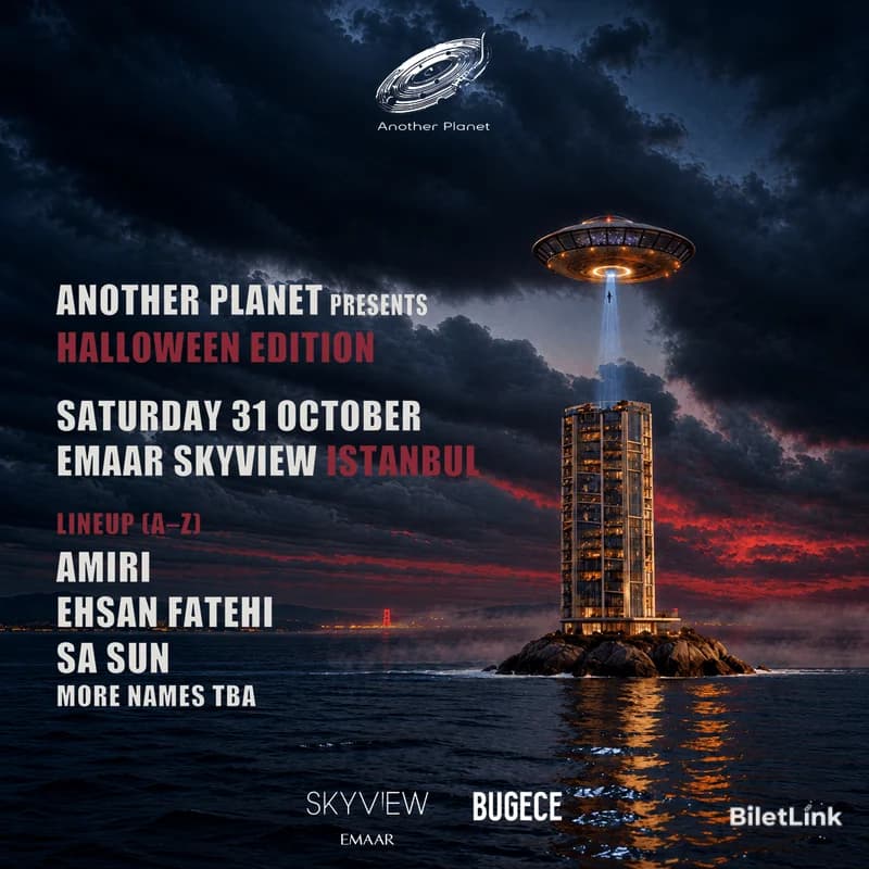 Halloween at Emaar Skyview: AMIRI · EHSAN FATEHI · SA SUN