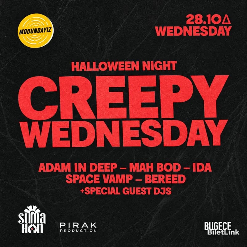 HALLOWEEN NIGHT: CREEPY WEDNESDAY AT SUMA HAN