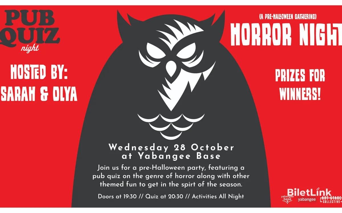 Horror Night Pub Quiz & Pre-Halloween Gathering (& After-Party)