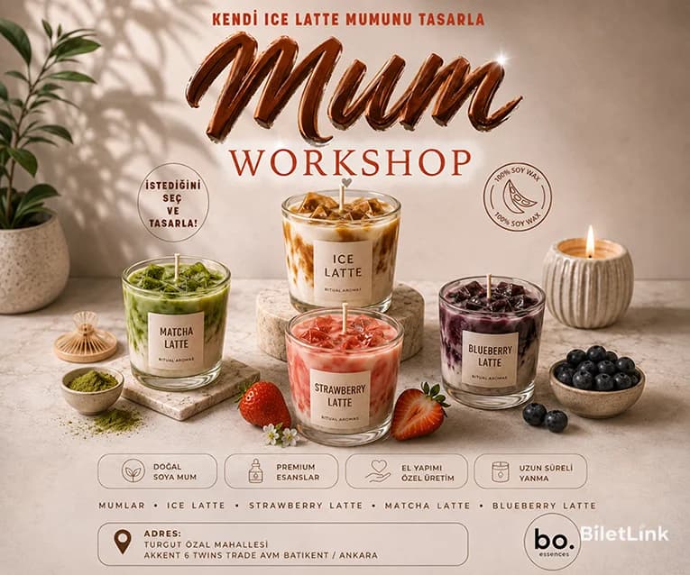 Ice Latte Mum Workshop | Ankara Mum Atölyesi