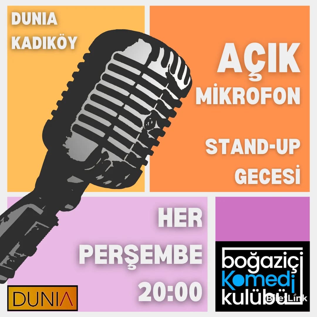 Kadıköy Açık Mikrofon Stand-up Gecesi - Boğaziçi Komedi Kulübü