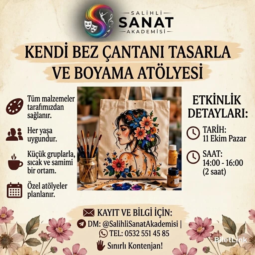 Kendi Bez Çantanı Tasarla ve Boya