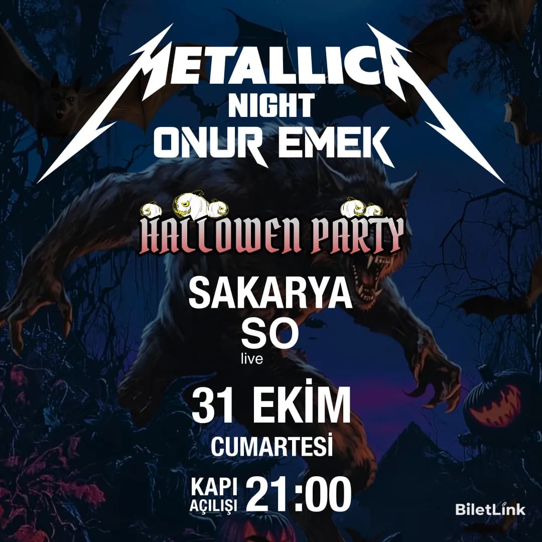 Onur Emek - Metallica Night ''Halloween Special'' (So Live / Sakarya)