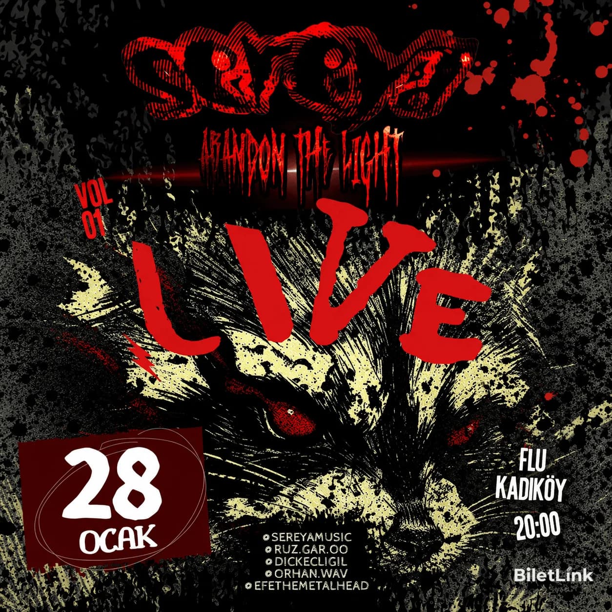 Sereya & Abandon The Light Metalcore Night