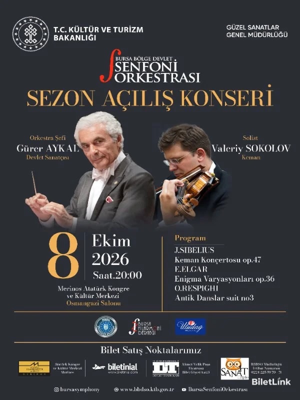 Sezon Açılış Konseri Bursa Bölge Devlet Senfoni Orkestrası