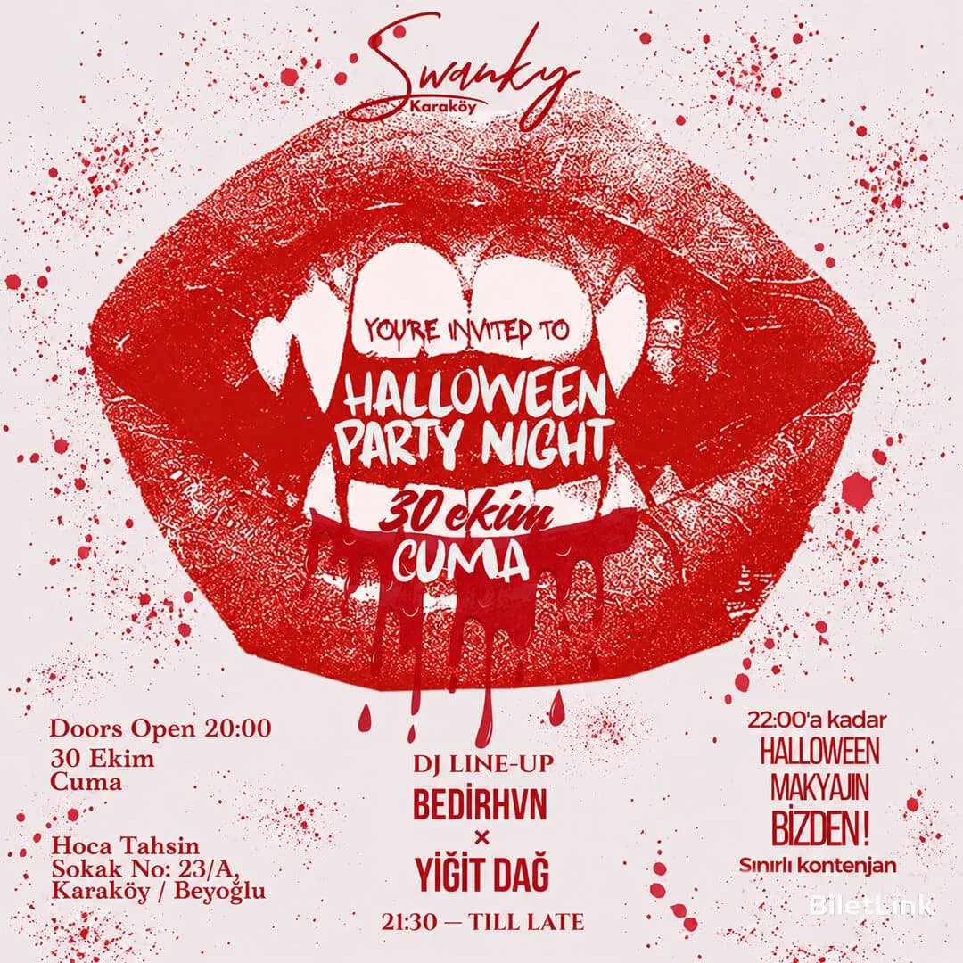 SWANKY HALLOWEEN PARTY | 30 EKİM 2026